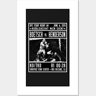 Boetsch vs Henderson Posters and Art